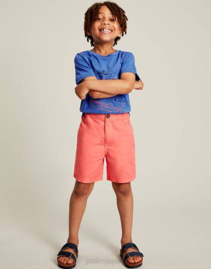 衣服 jp Joules 男の子たち ジェイク ショーツ 2～12 歳 ソフトコーラル 46RH384