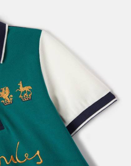 衣服 jp Joules 男の子たち 子供用ユニセックスブラムハムポロ 2-12 歳 パシフィック 46RH84