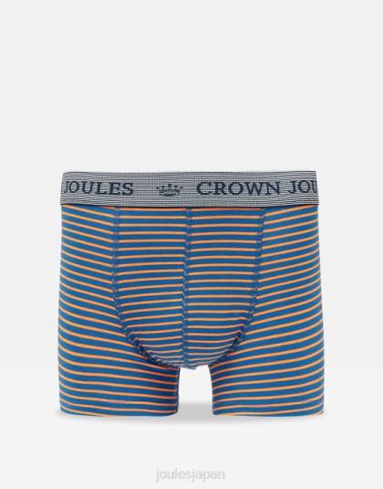 アクセサリー jp Joules 男性 クラウン コットンボクサー 2 パック ネイビーダックグース 46RH170