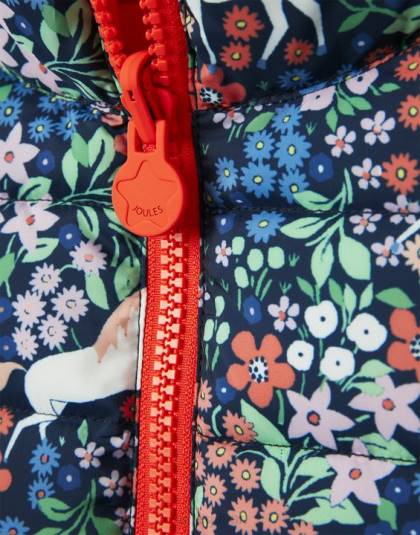 衣服 jp Joules 女の子 フリップイットリバーシブルベスト 2-8 歳 ポニー 46RH307