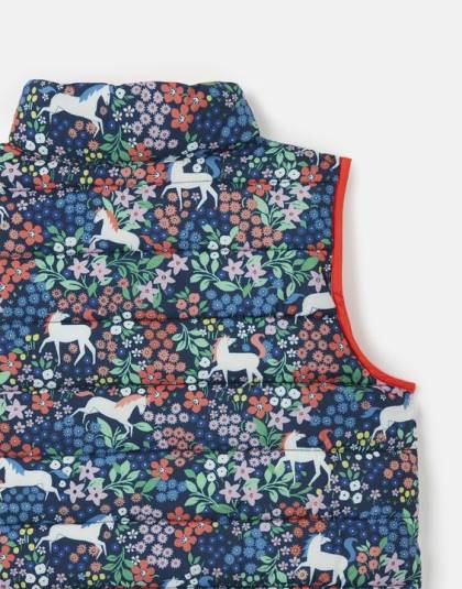 衣服 jp Joules 女の子 フリップイットリバーシブルベスト 2-8 歳 ポニー 46RH307