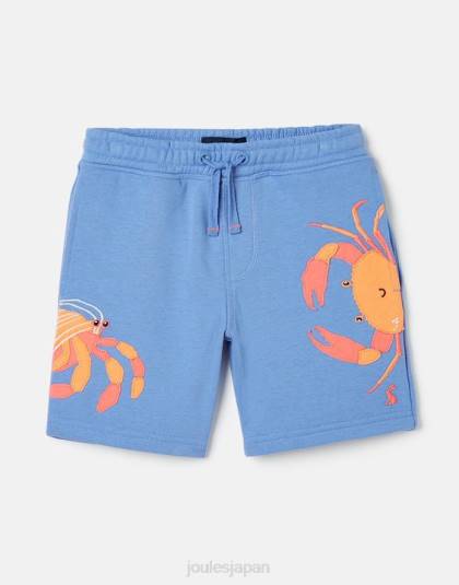 衣服 jp Joules 男の子たち ハムデン ノベルティ スウェット ショーツ 2-8 歳 水色のカニ 46RH352