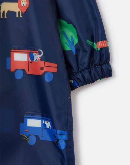 衣服 jp Joules 赤ちゃん 水たまり防水スーツ 3ヶ月～3年 ネイビーサファリ 46RH440