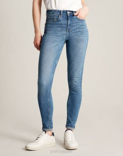 衣服 jp Joules 女性 モンロー ハイライズ ストレッチ スキニー ジーンズ ライトデニム 46RH1