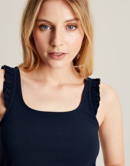 衣服 jp Joules 女性 クレアフリルタンク フランス海軍 46RH119