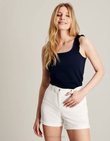 衣服 jp Joules 女性 クレアフリルタンク フランス海軍 46RH119