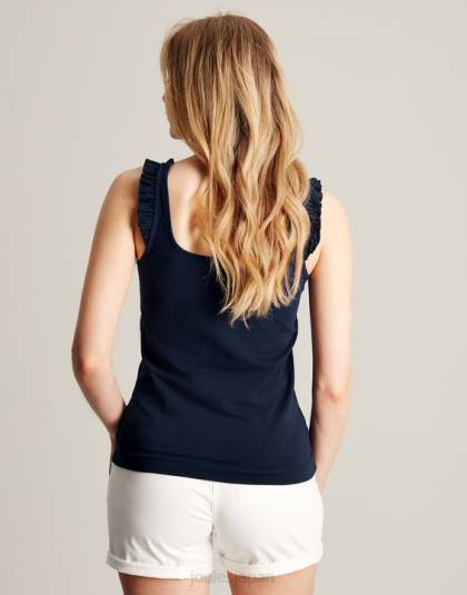 衣服 jp Joules 女性 クレアフリルタンク フランス海軍 46RH119