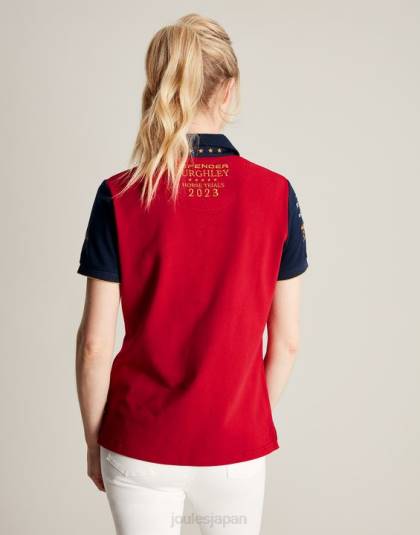衣服 jp Joules 女性 バーリーのポロシャツ 暗赤色 46RH120