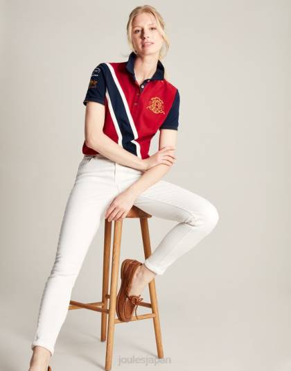 衣服 jp Joules 女性 バーリーのポロシャツ 暗赤色 46RH120