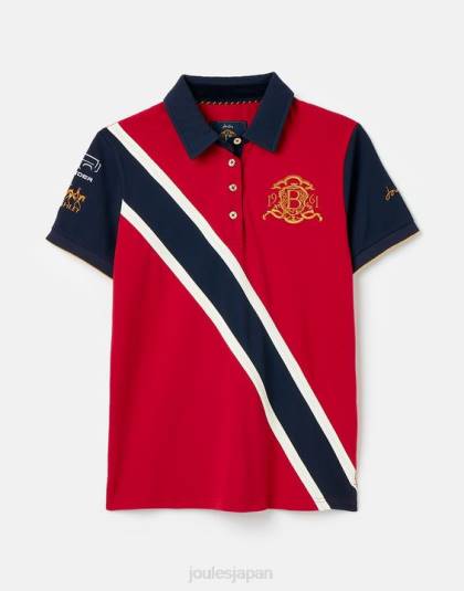衣服 jp Joules 女性 バーリーのポロシャツ 暗赤色 46RH120