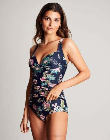 衣服 jp Joules 女性 ジャスミンタンキニ ネイビーフローラル 46RH126