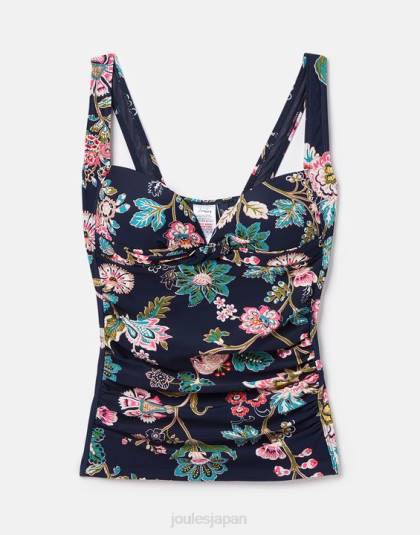 衣服 jp Joules 女性 ジャスミンタンキニ ネイビーフローラル 46RH126