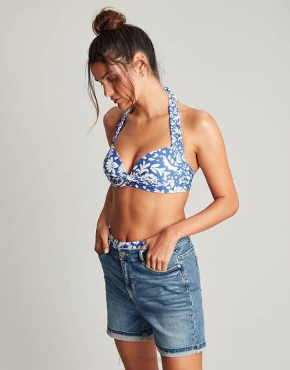 衣服 jp Joules 女性 ジャスミンビキニトップ ブルーモザイク 46RH131