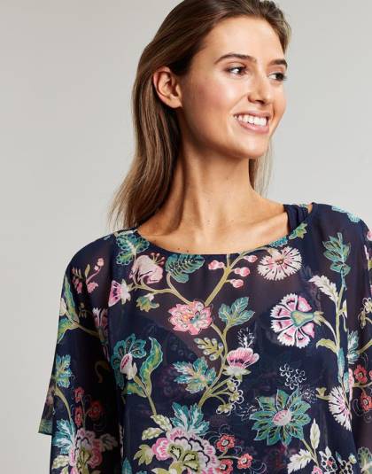 衣服 jp Joules 女性 ロザンナが隠蔽する ネイビーフローラル 46RH133