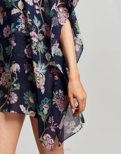 衣服 jp Joules 女性 ロザンナが隠蔽する ネイビーフローラル 46RH133