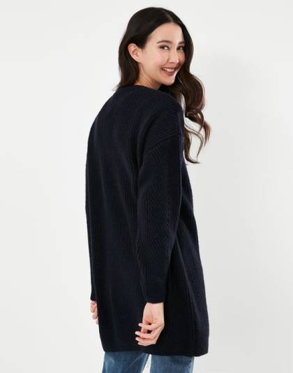 衣服 jp Joules 女性 キャロラインロングラインカーディガン 青い宝石 46RH139