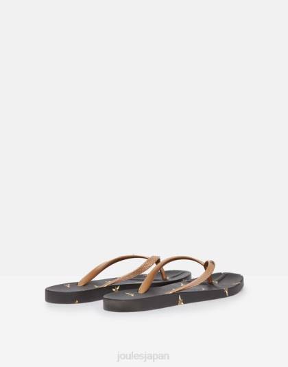履物 jp Joules 女性 サンベールビーチサンダル 黒蜂 46RH151