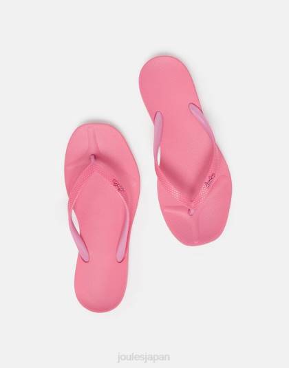 履物 jp Joules 女性 サンベールビーチサンダル ピンク 46RH153