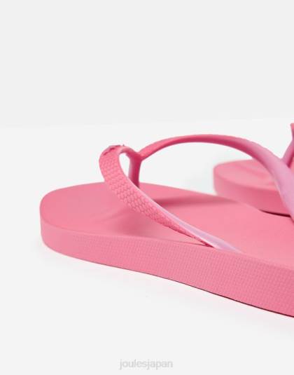 履物 jp Joules 女性 サンベールビーチサンダル ピンク 46RH153