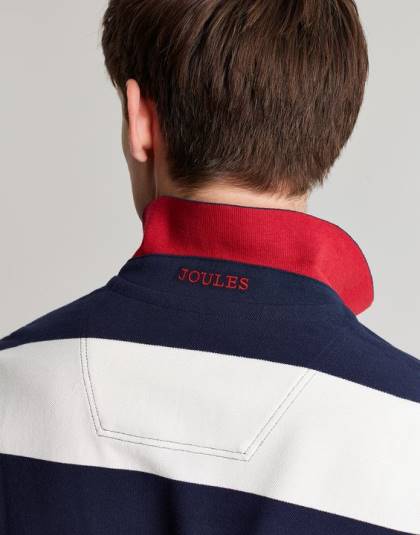 衣服 jp Joules 男性 フィルバートのポロシャツ 青白のストライプ 46RH165