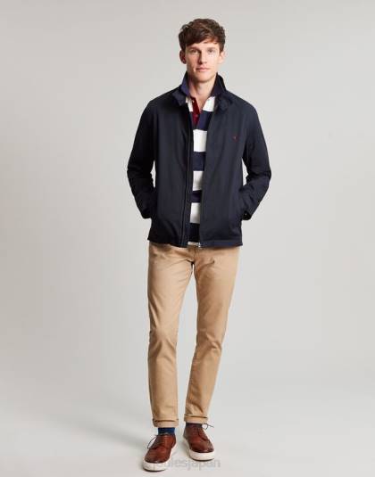 衣服 jp Joules 男性 フィルバートのポロシャツ 青白のストライプ 46RH165
