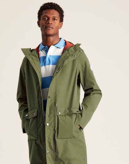 衣服 jp Joules 男性 ウェイランド ミドル丈レインコート 濃い緑色 46RH167