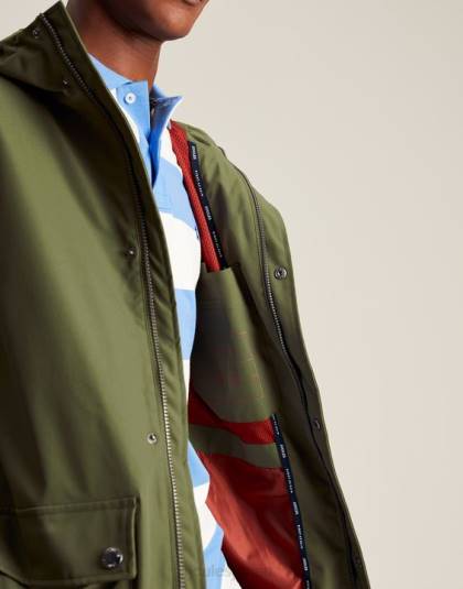 衣服 jp Joules 男性 ウェイランド ミドル丈レインコート 濃い緑色 46RH167