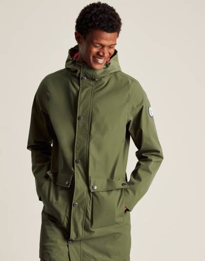 衣服 jp Joules 男性 ウェイランド ミドル丈レインコート 濃い緑色 46RH167