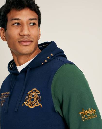 衣服 jp Joules 男性 バーリー ユニセックス フード付きスウェットシャツ フランス海軍 46RH168
