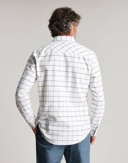 衣服 jp Joules 男性 ウェルフォード クラシックフィット チェックシャツ ホワイトチェック 46RH174
