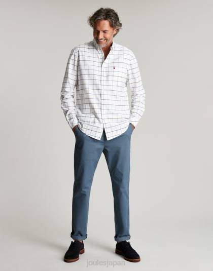 衣服 jp Joules 男性 ウェルフォード クラシックフィット チェックシャツ ホワイトチェック 46RH174