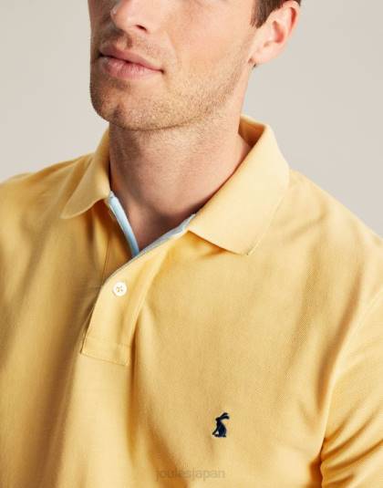 衣服 jp Joules 男性 ウッディポロシャツ 淡い黄色 46RH187