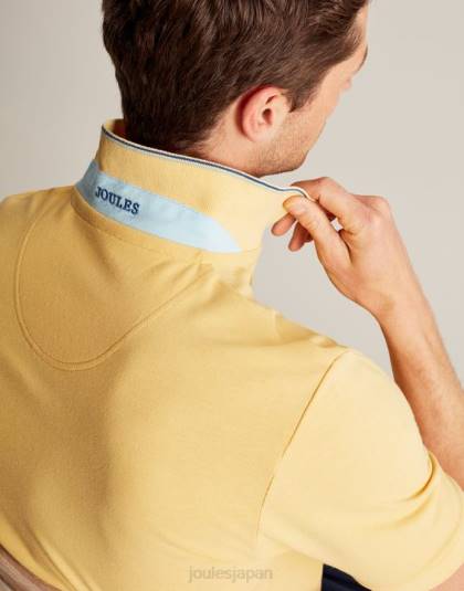 衣服 jp Joules 男性 ウッディポロシャツ 淡い黄色 46RH187