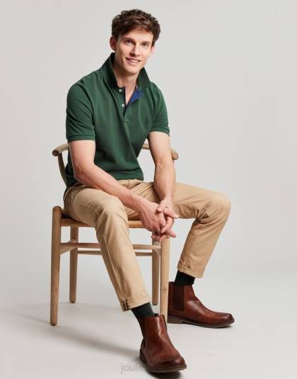 衣服 jp Joules 男性 ウッディポロシャツ 濃い緑色 46RH192