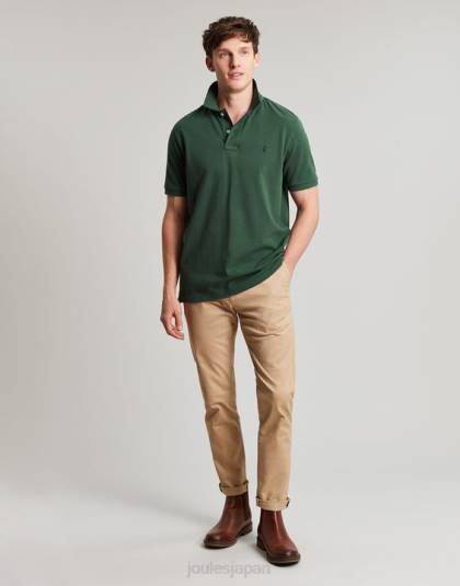 衣服 jp Joules 男性 ウッディポロシャツ 濃い緑色 46RH192
