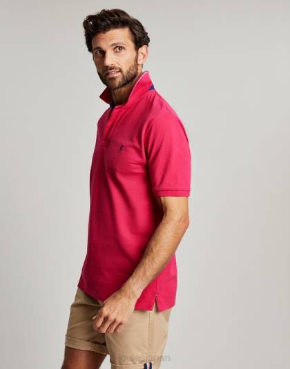 衣服 jp Joules 男性 ウッディポロシャツ ディープラズベリー 46RH196