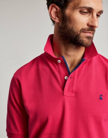 衣服 jp Joules 男性 ウッディポロシャツ ディープラズベリー 46RH196