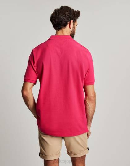 衣服 jp Joules 男性 ウッディポロシャツ ディープラズベリー 46RH196