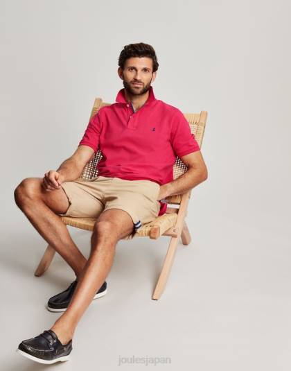 衣服 jp Joules 男性 ウッディポロシャツ ディープラズベリー 46RH196