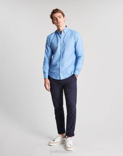 衣服 jp Joules 男性 オックスフォードクラシックフィットシャツ 青 46RH197