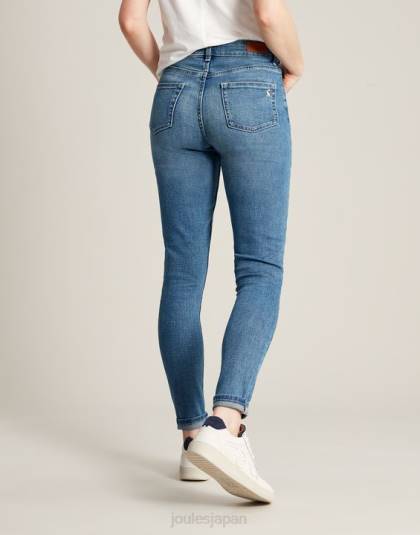衣服 jp Joules 女性 モンロー ハイライズ ストレッチ スキニー ジーンズ ライトデニム 46RH1