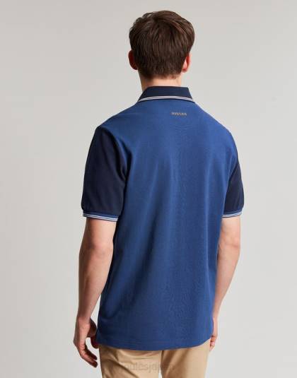 衣服 jp Joules 男性 装飾付きポロシャツ 藍色 46RH216