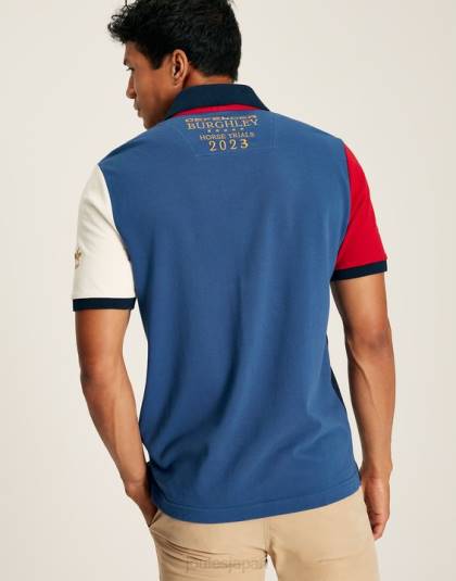 衣服 jp Joules 男性 バーリー半袖ポロシャツ フランス海軍 46RH222