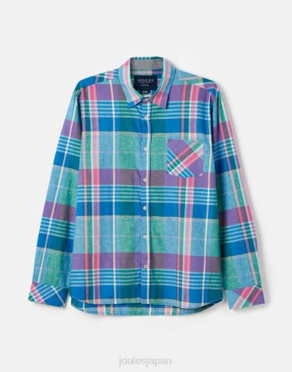 衣服 jp Joules 男性 ベヤード クラシックフィット シャツ ピンクブルーチェック 46RH223