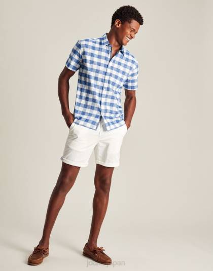 衣服 jp Joules 男性 ドックサイド ウーブンショーツ 白 46RH232