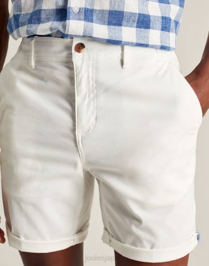 衣服 jp Joules 男性 ドックサイド ウーブンショーツ 白 46RH232