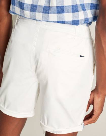 衣服 jp Joules 男性 ドックサイド ウーブンショーツ 白 46RH232