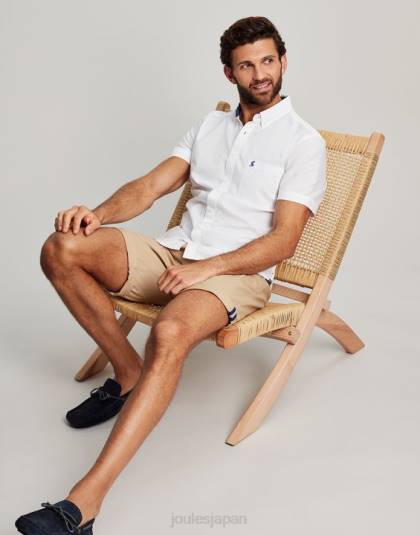 衣服 jp Joules 男性 オックスフォードクラシックフィットシャツ 白 46RH233