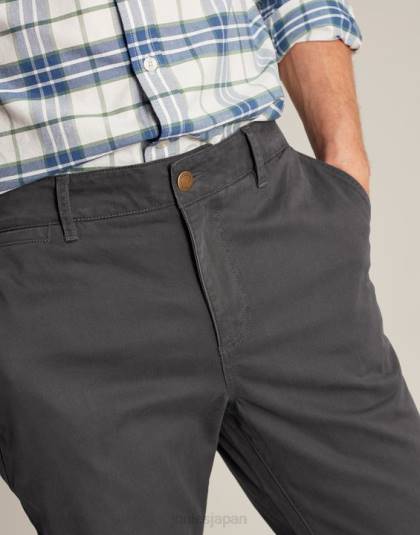 衣服 jp Joules 男性 スリムフィットチノパン 濃い灰色 46RH236