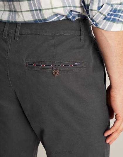 衣服 jp Joules 男性 スリムフィットチノパン 濃い灰色 46RH236